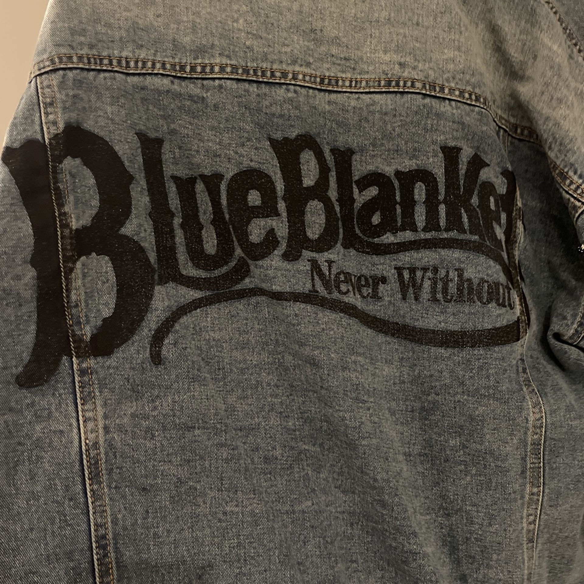 Oversized Band Denim Jacket