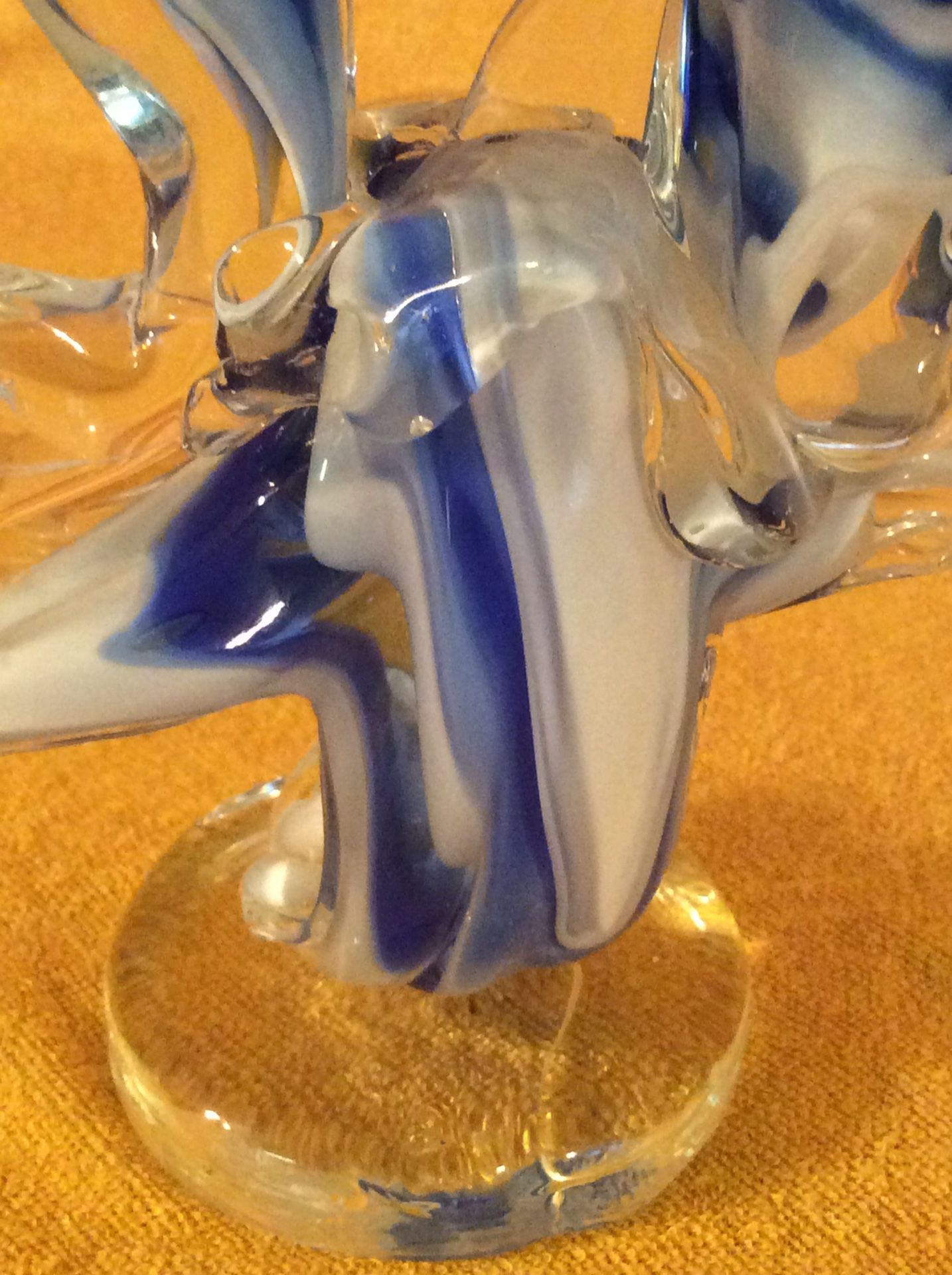 Glass Dolphins Statue