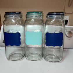 Canister Set W/ Chalk Label NEW $12.00 For All Thumbnail