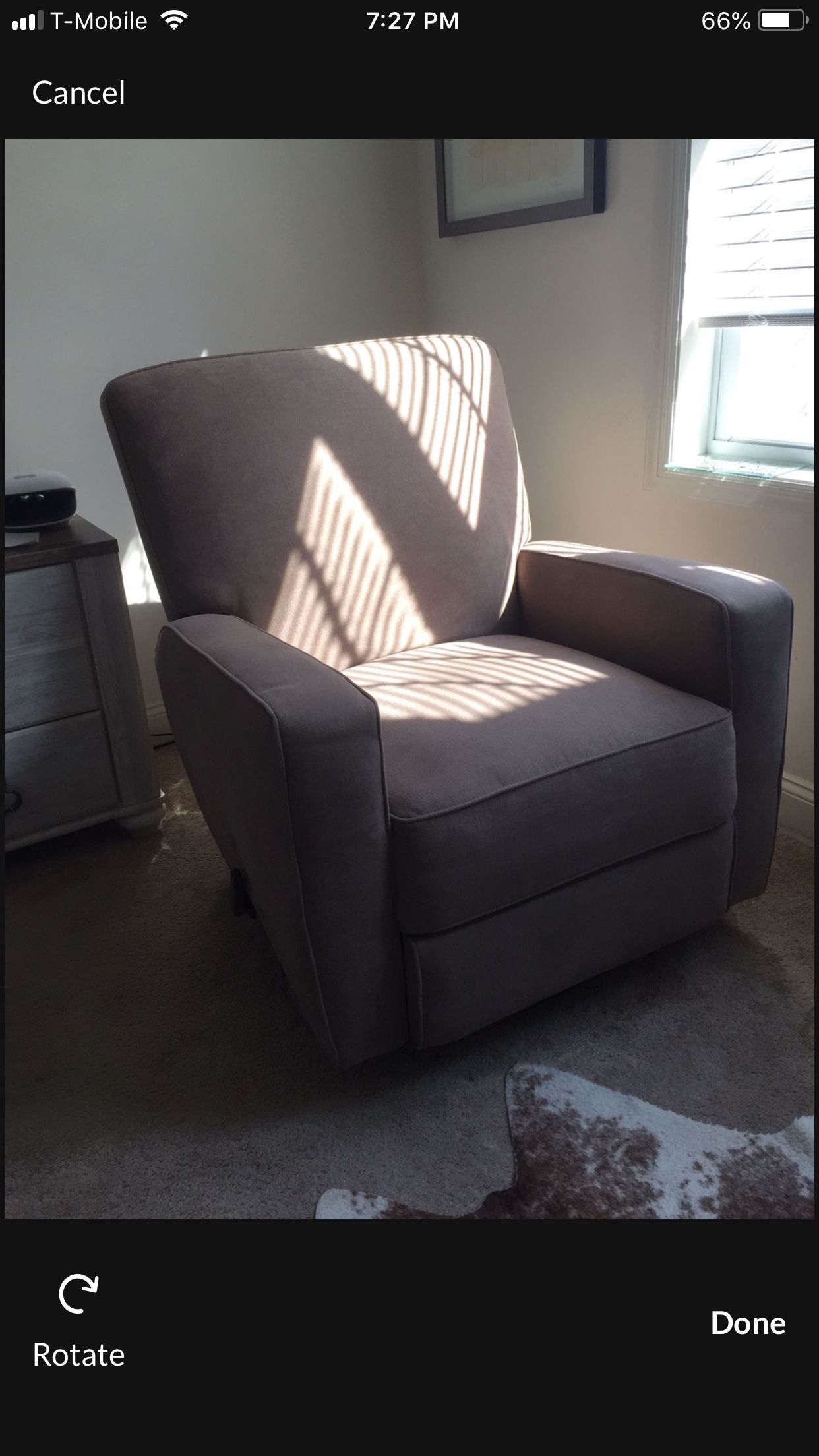 New Condition Recliner-swivel And Rocks