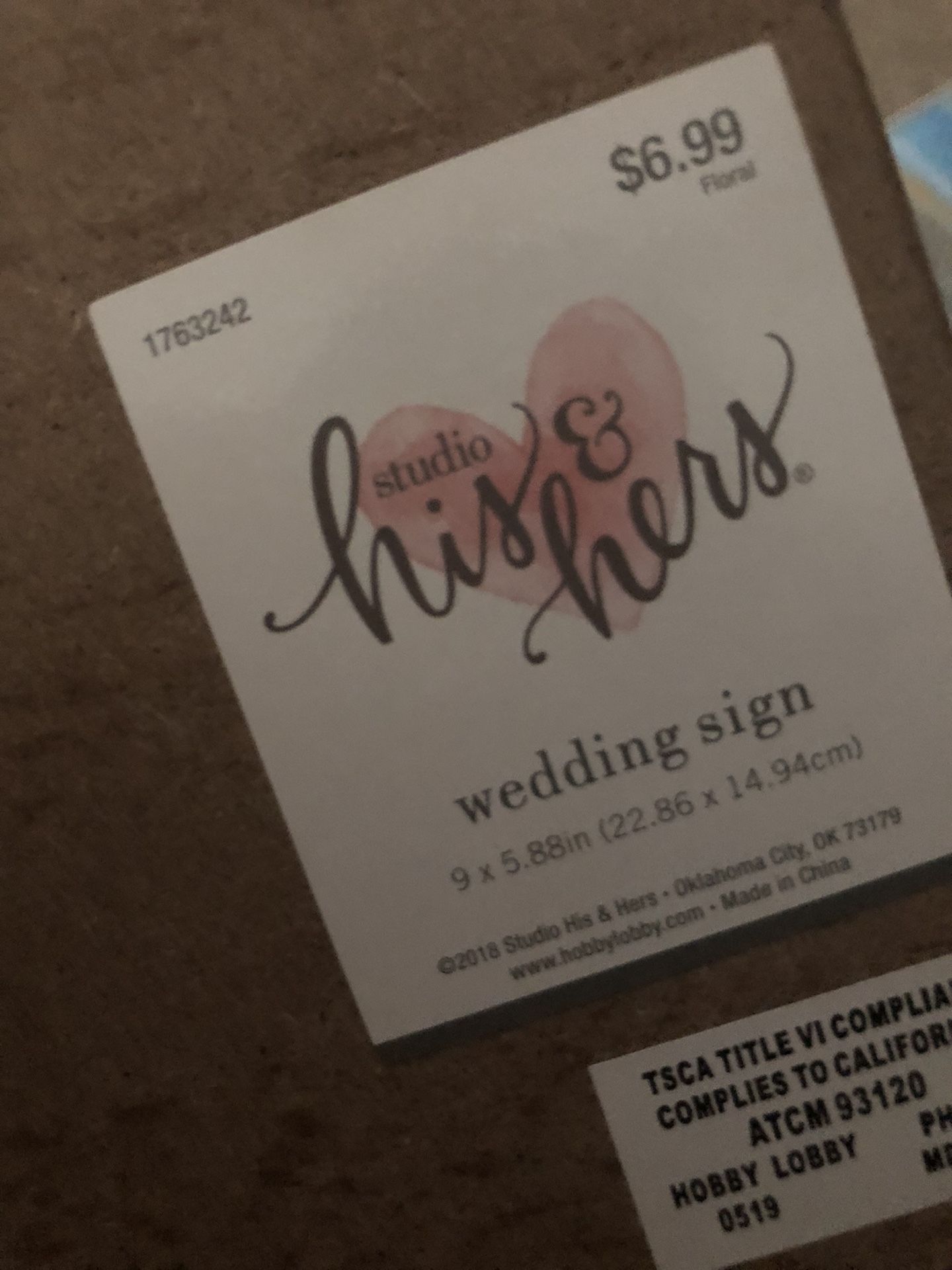 Wedding Sign And Box