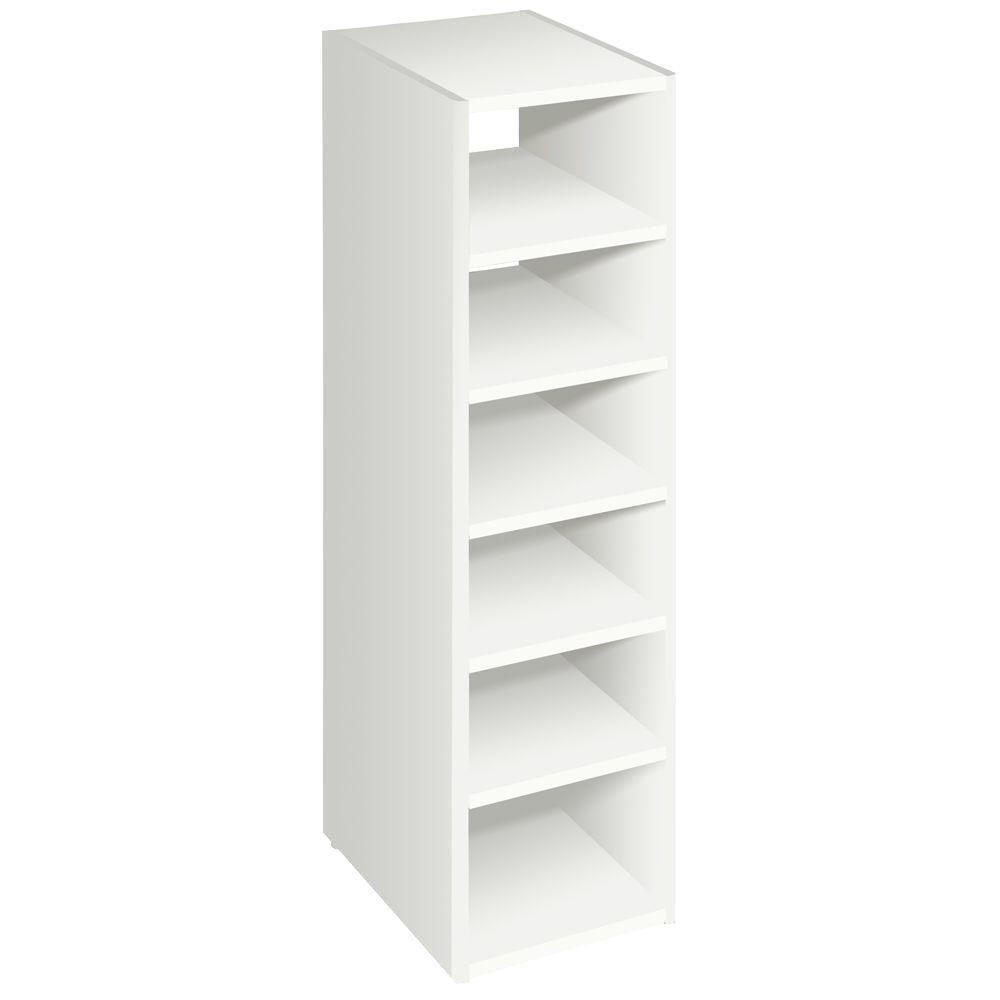 White Stackable 7 Shelf Organizer
