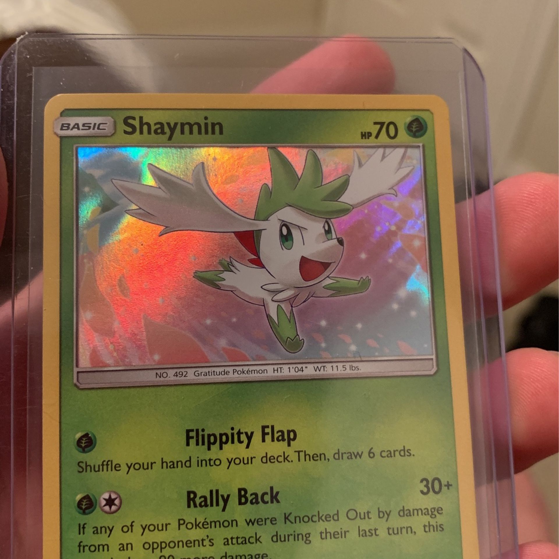 Holo Rare Shaymin 7/73 POKEMON Shining Legends Pokémon card