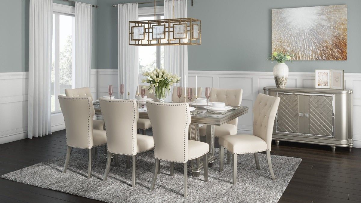 Same Day Delivery 🚚🚚. Chevanna Platinum Dining Room Set
