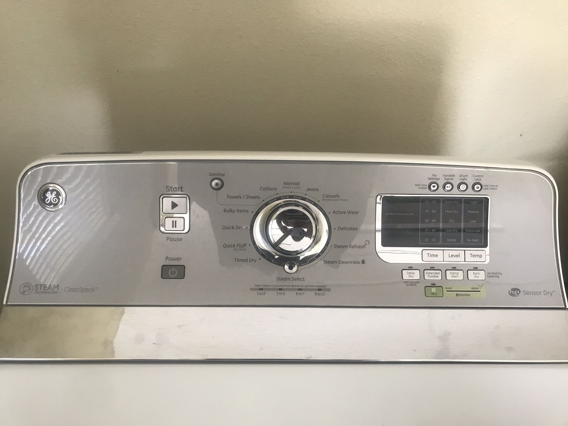 Gas Dryer Steam Technology Clean Speak