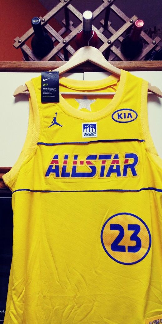 New NBA 2021 All-Star LAKERS LeBron James 23 or Denver Nuggets Jokic 15 Jersey Stitched