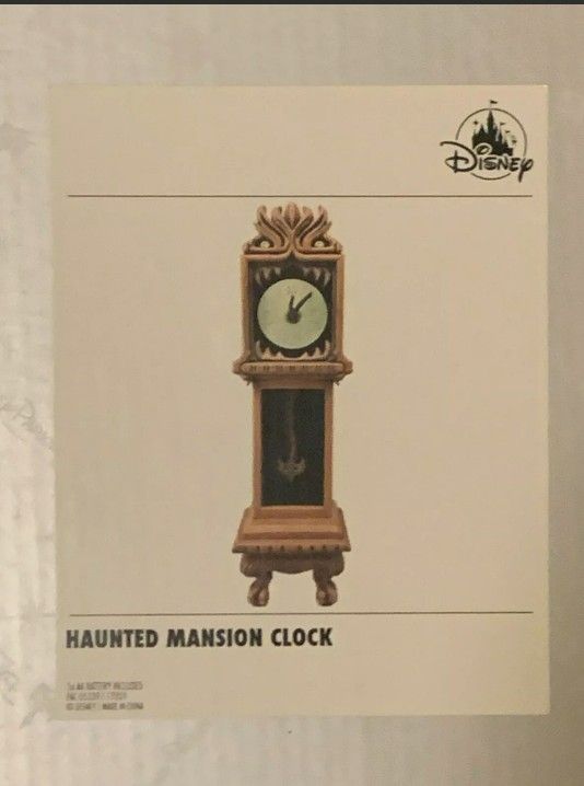 Disneyland Haunted Mansion Clock Glows In Dark New In Box
