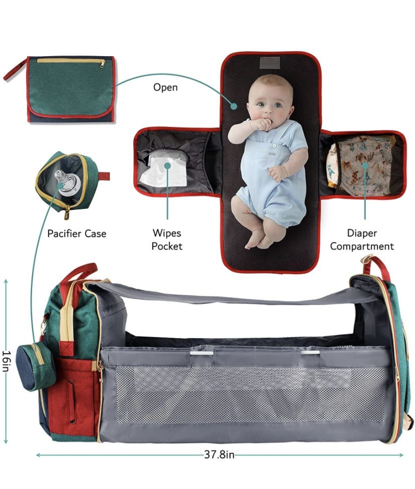 3 In 1 Diaper Bag Backpack