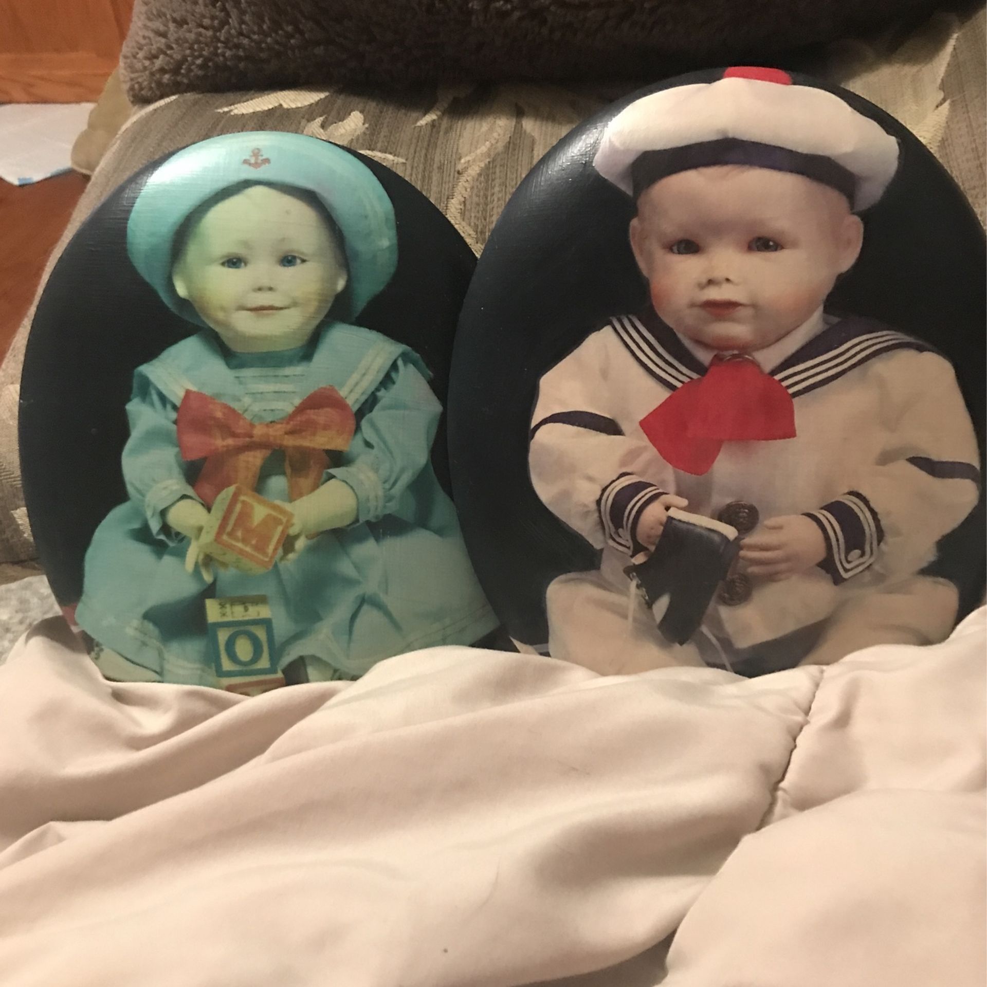 Adorable !! Precious ! Cute! Matching Boy & Girl Placks