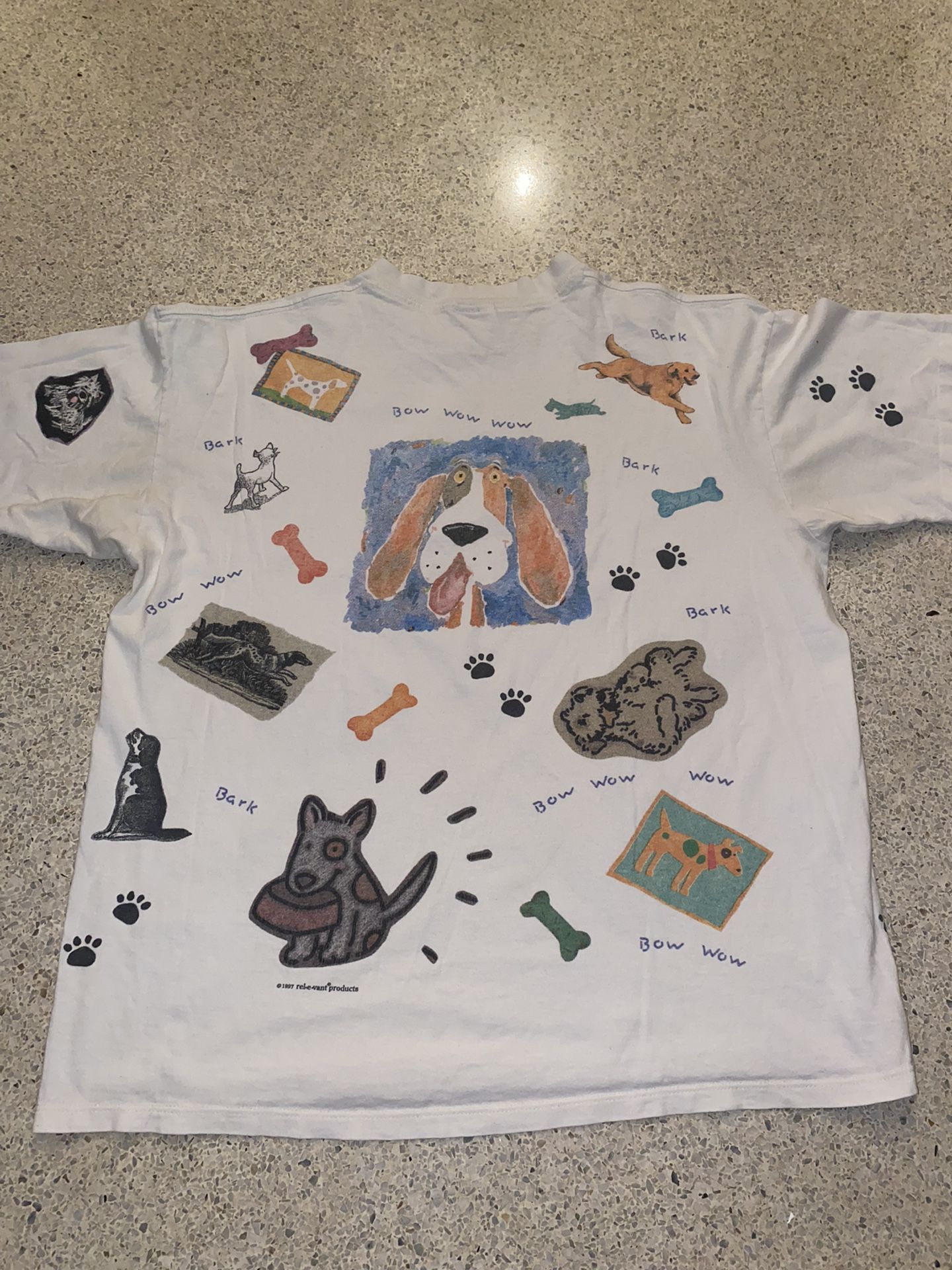 Vintage All Over Print Dog Shirt