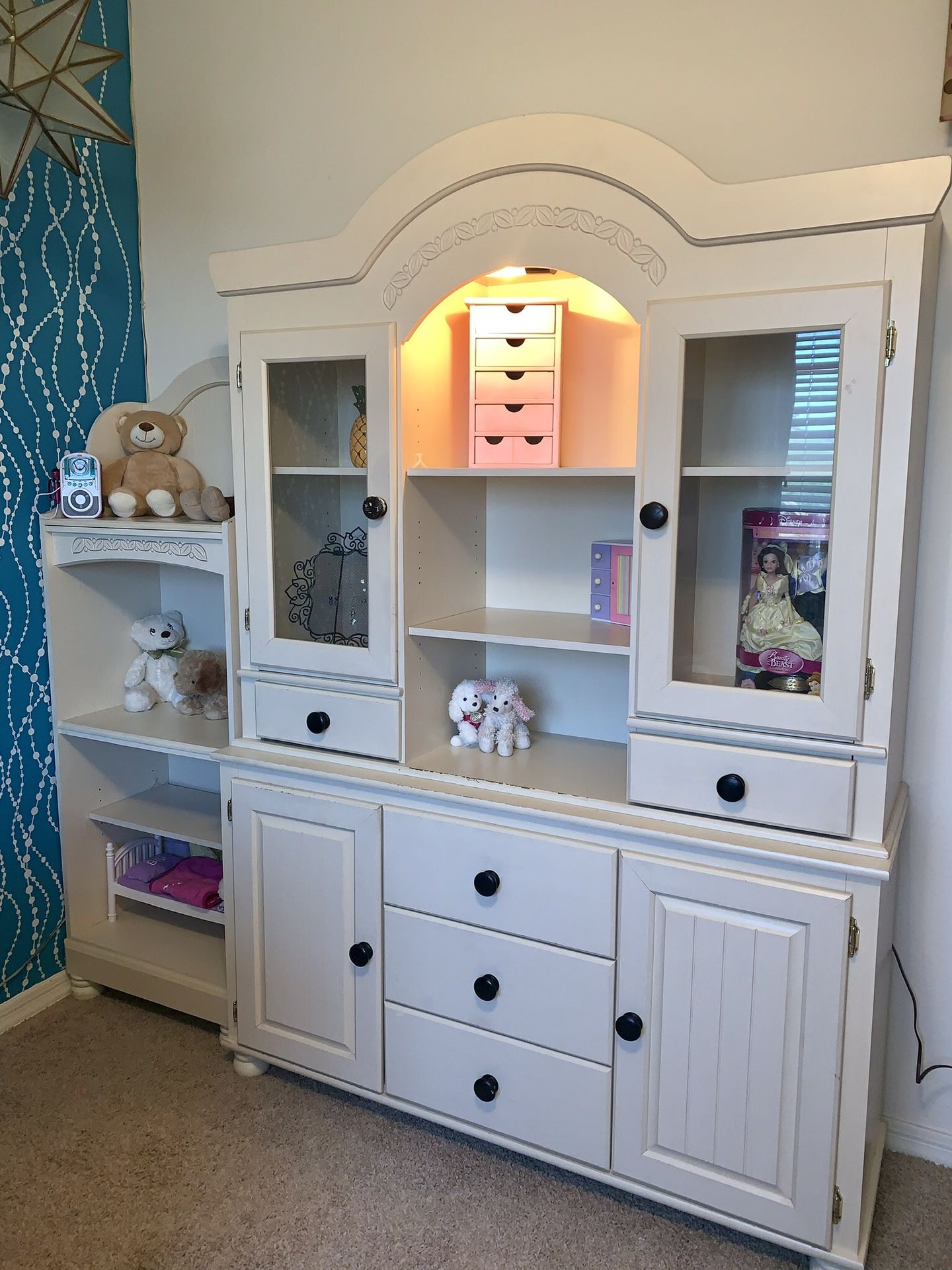 Ashley “Cottage Retreat” Dresser/Hutch and Bookcase for Sale in Mesa