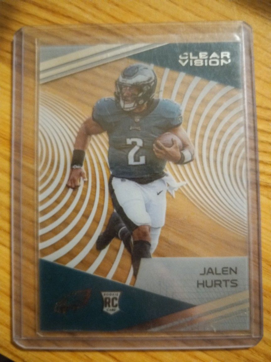 Jalen Hurts Clear Vision 2021 Mint Condition