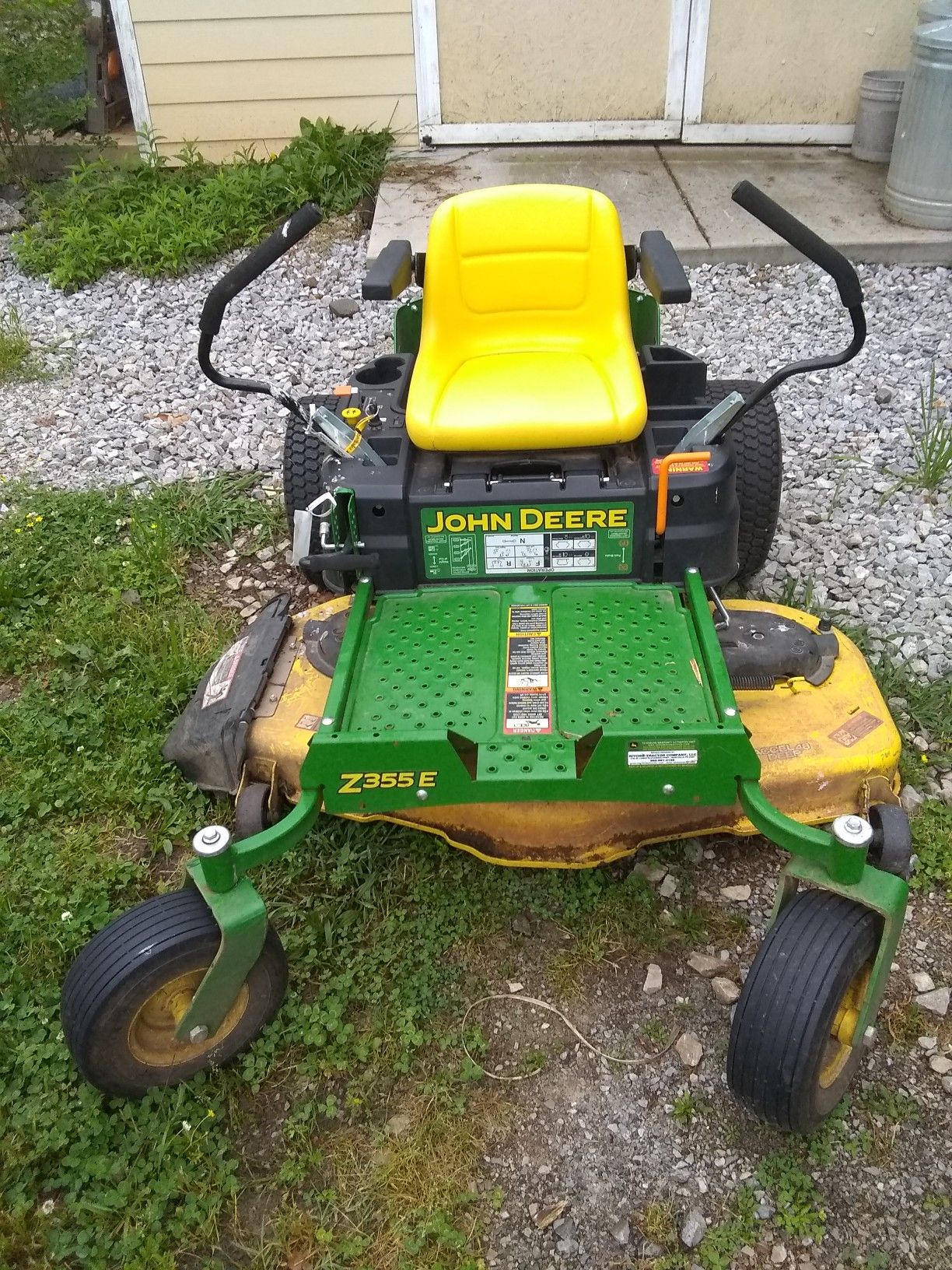 John deer riding lawn mower