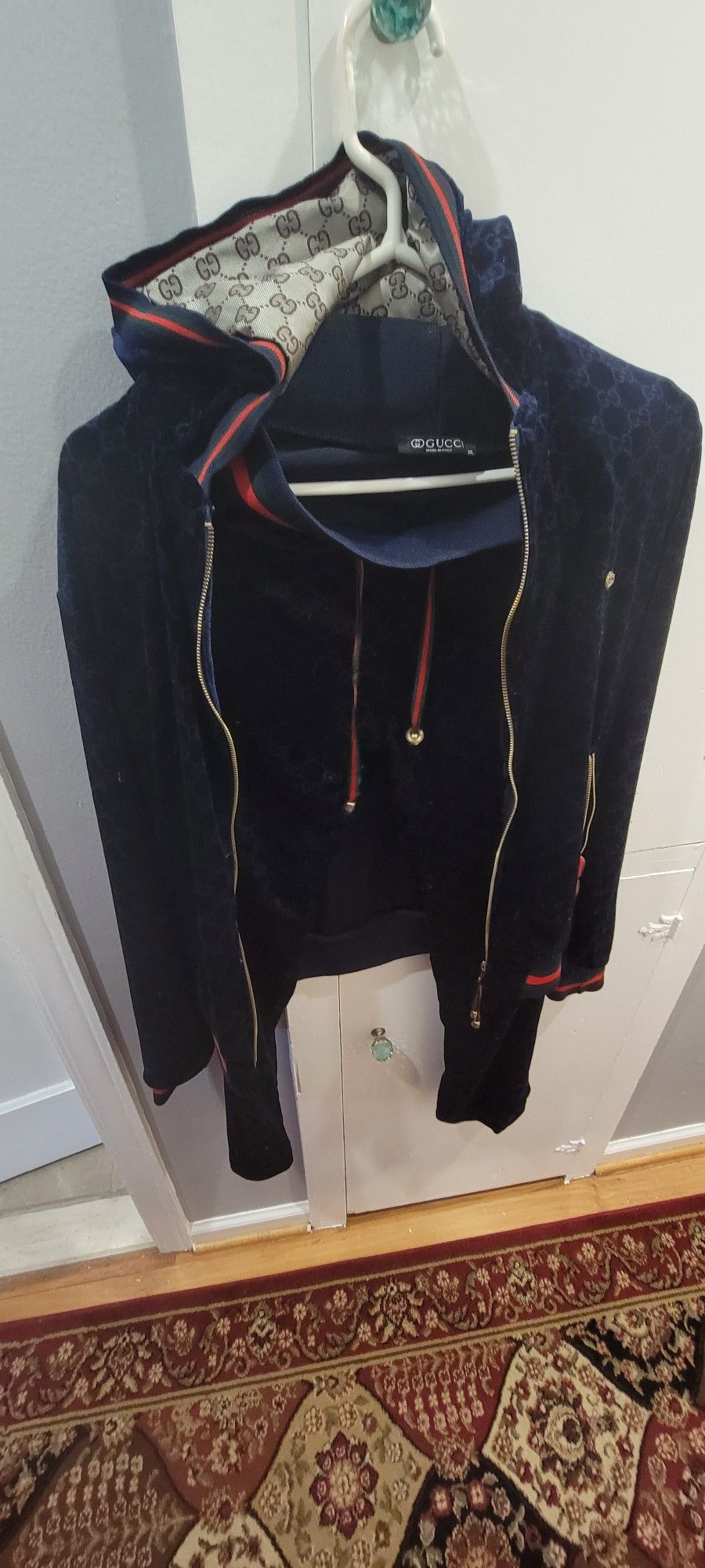 Gucci Velvet Vintage Track Suit