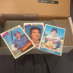 Box Of Baseball Cards Mostly 1970’s Thumbnail