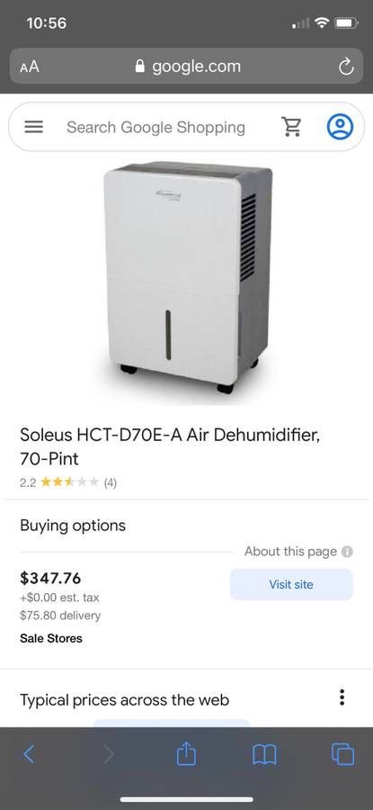 Dehumidifier 70pint