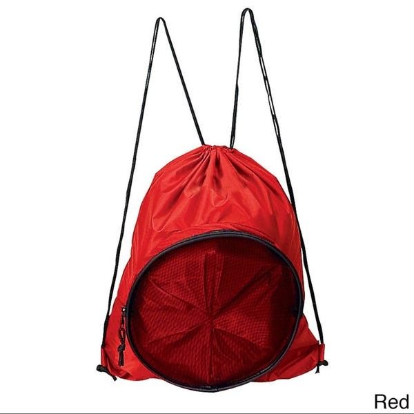 Ball Bag - Red Sport Ball Drawstring Backpack