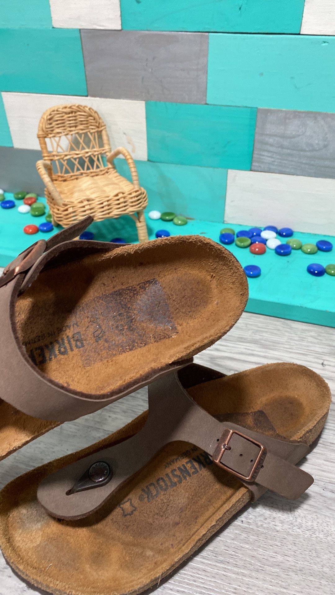Birkenstock Gizeh T Strap Thong Birko -Flor SZ 36 Women’s 5 Mocha