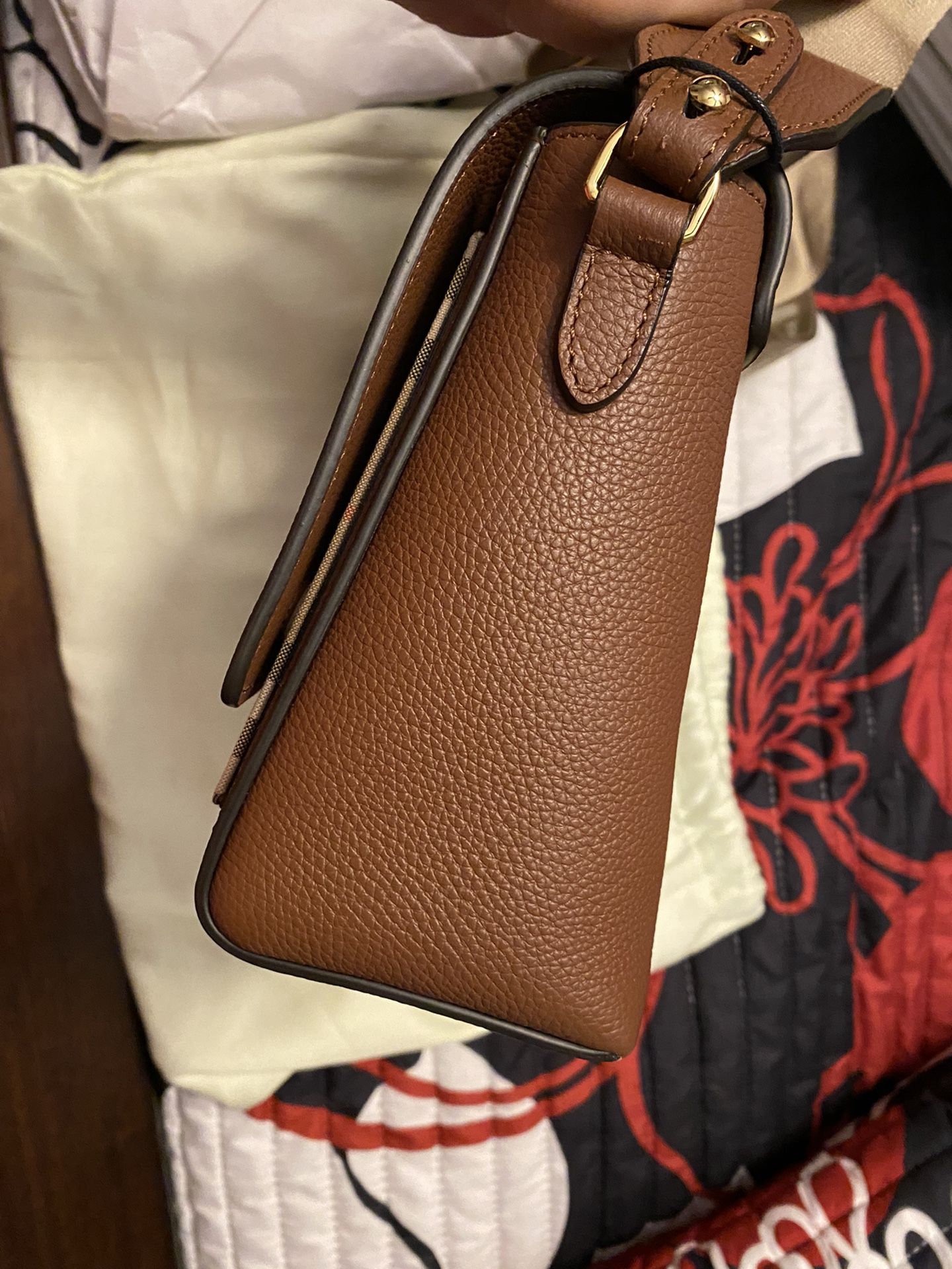 Burberry Leather and Vintage Note Crossbody