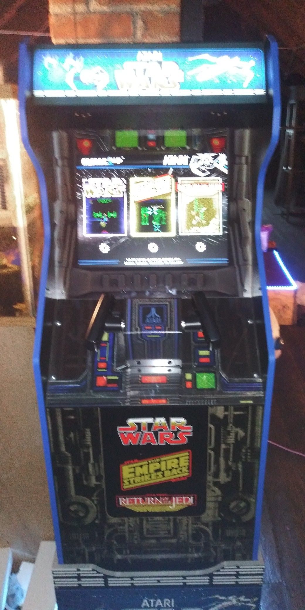 Arcade 1 up bought 3 months ago.i still have the box for it. It's new