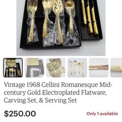 Gold Plated Silverware Vintage  Thumbnail