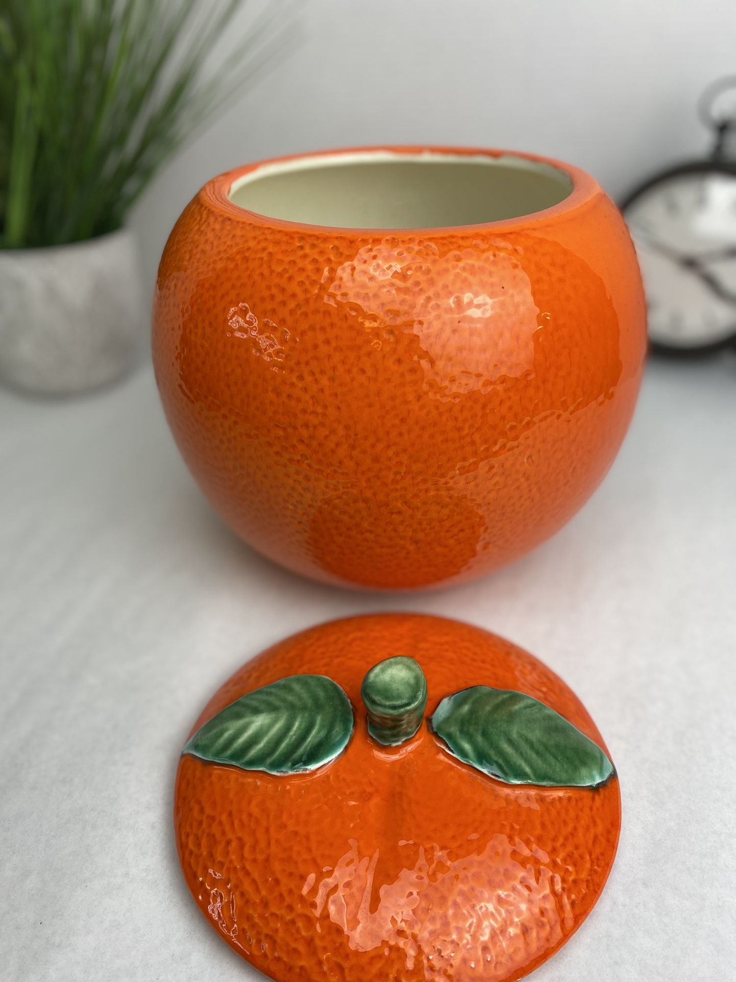 Vintage Orange Cookie Jar π