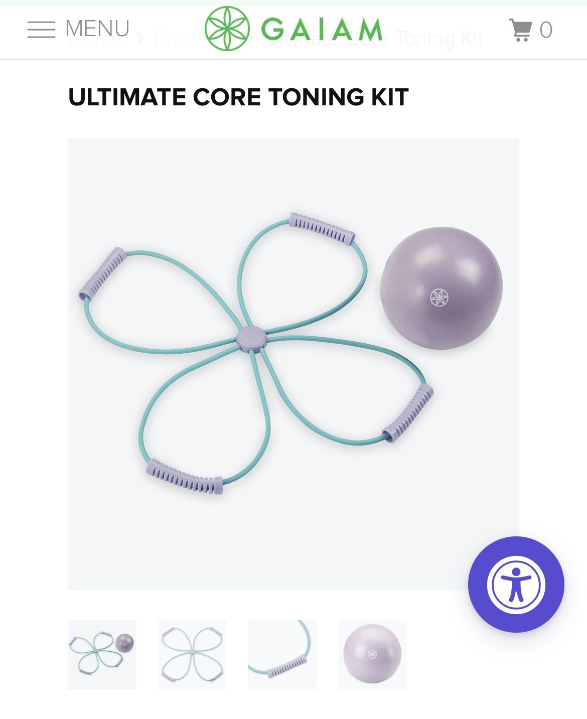 Gaiam Ultimate Core Toning Kit—brand new