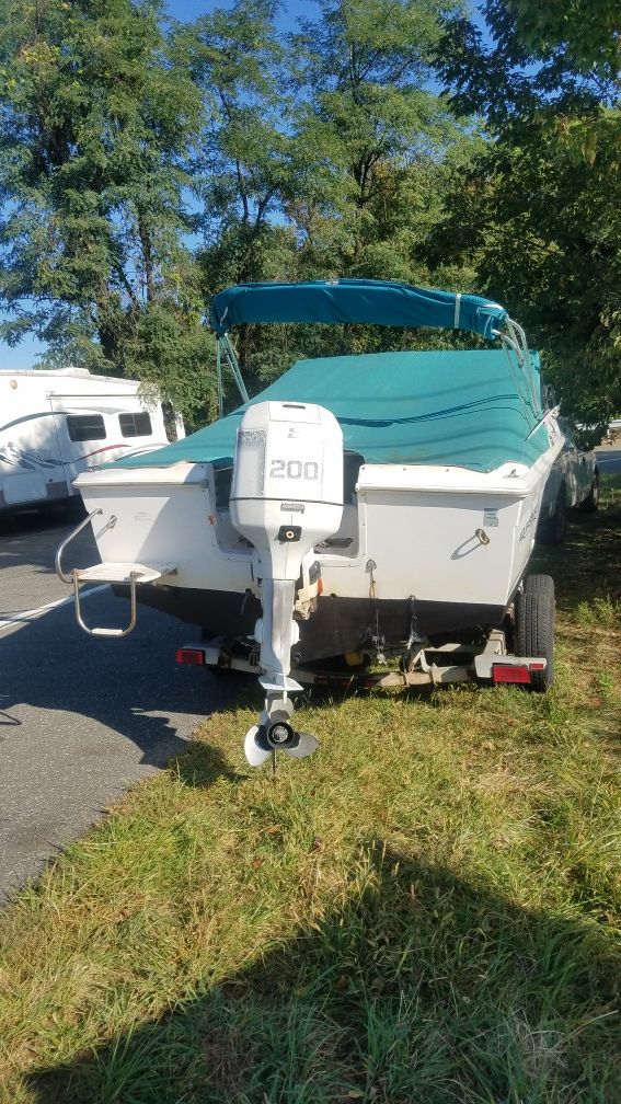 97 aquasport outboard motor 200 horsepower Evinrude