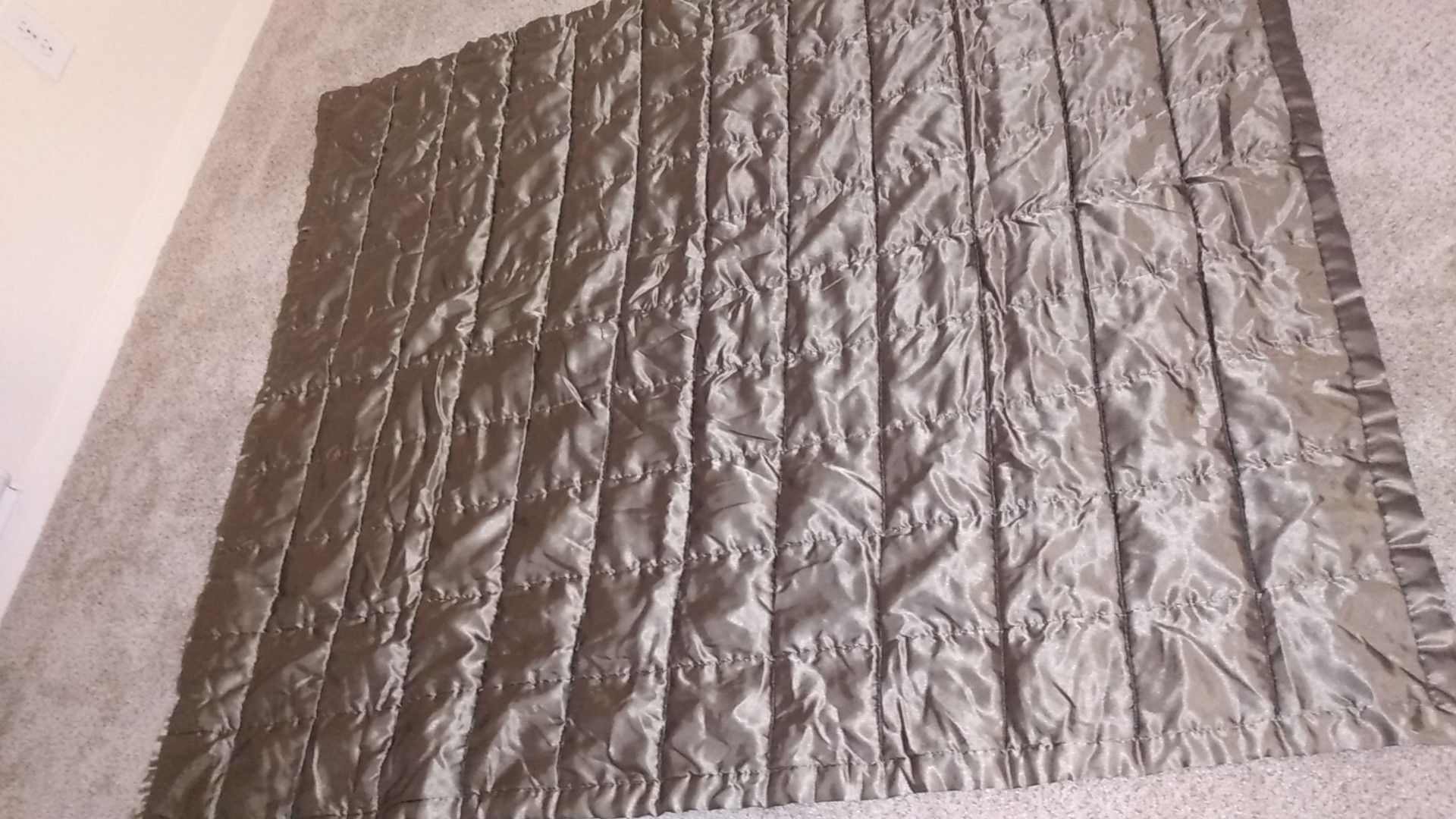 Beautiful olive green decor throw blanket!