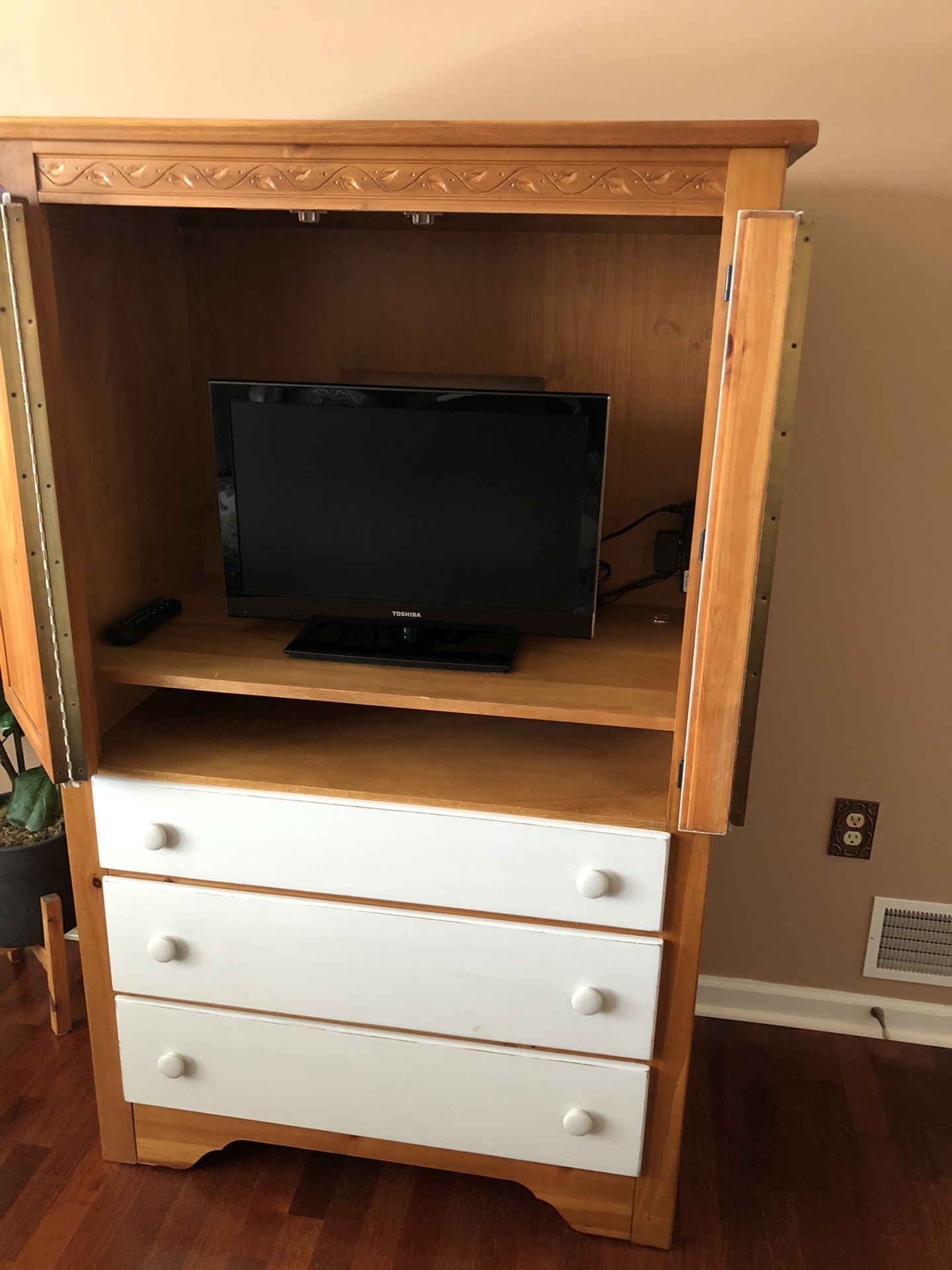 REDUCED Armoire- Tv- Coffee Bar