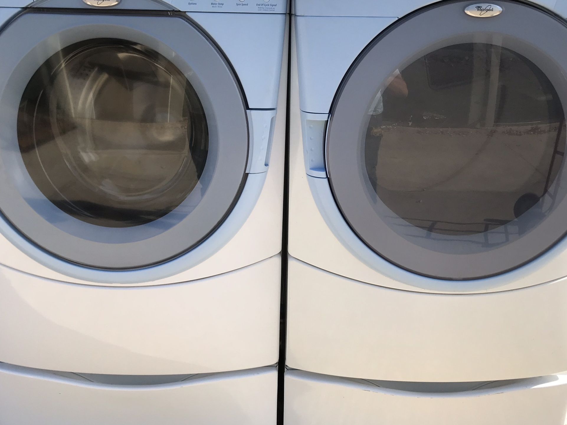 Whirlpool Duet Washer And Electric Dryer Set With Pedestals for Sale in