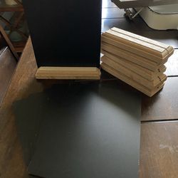 Double Sided Chalkboards With Wood Bases For Parties, Showers, Weddings & More Thumbnail