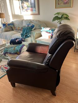 Brown Leather Recliner  Thumbnail