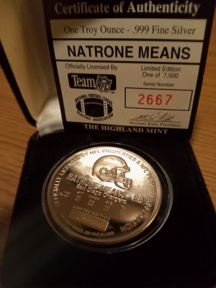 .999 Fine Silver Signature Series 1oz Natrome Means  Round 