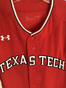 Texas Tech Red Raiders UA Men’s NCAA Baseball Jersey M  Thumbnail