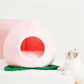 Cat Bed Pink Peach Shape Winter Warm Dog beds for Dogs Top Dogs beds nest House for Cats