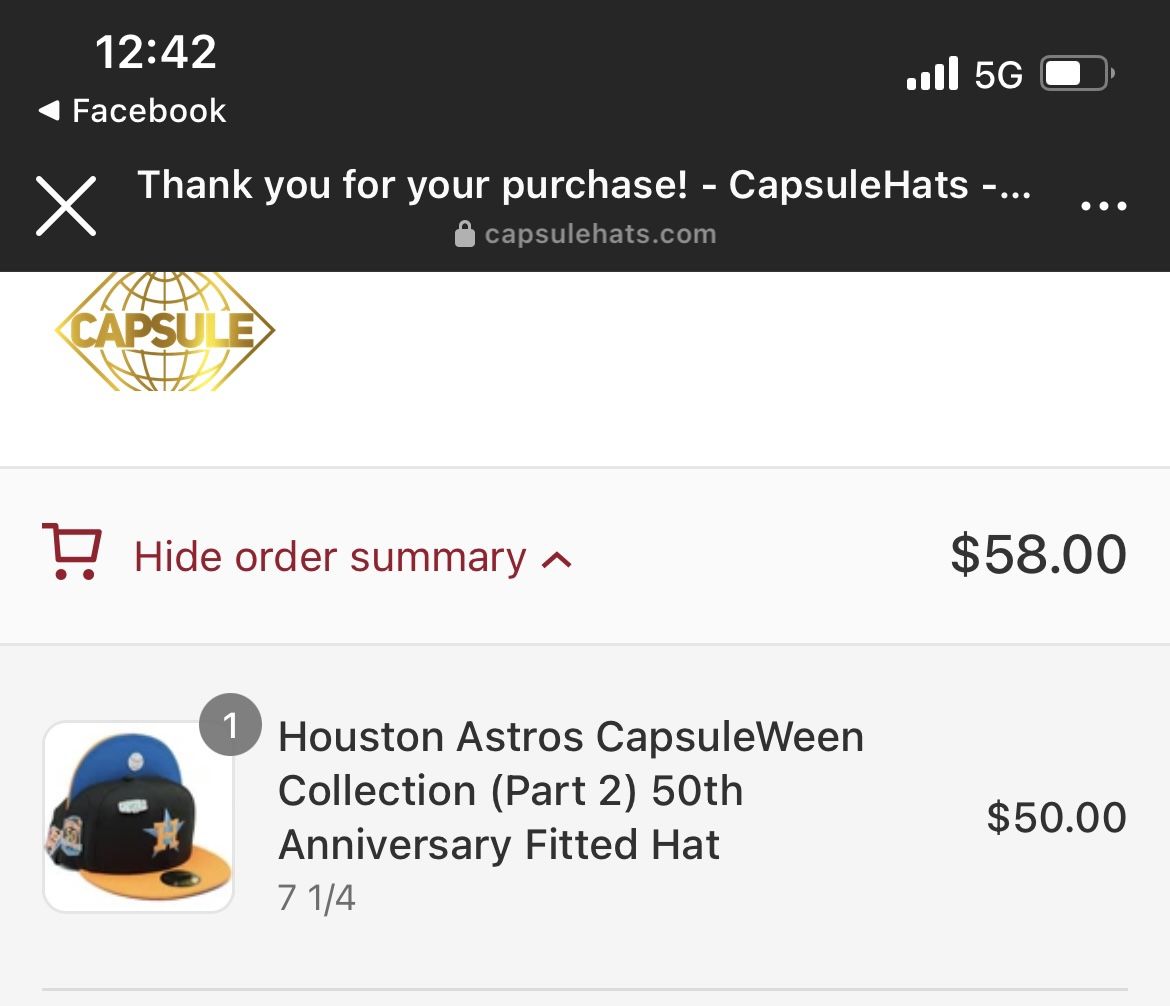 Houston Astros capsule hats