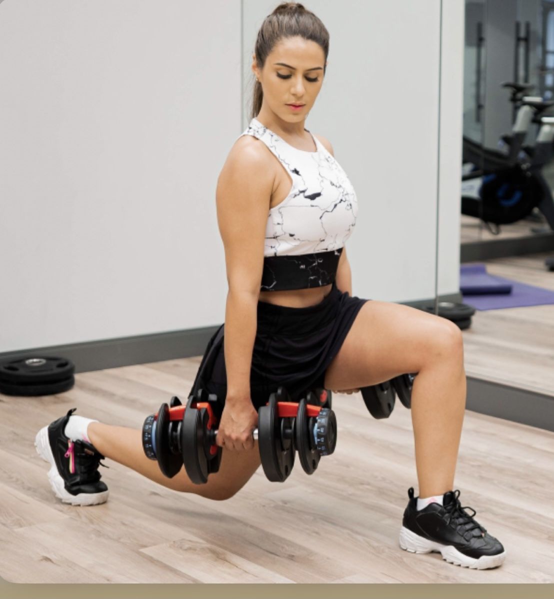 DREAM VYBZ (Single Adjustable Dumbbell 5 to 52.5 lbs |Weights |Barbell |Exercise & Fitness Dumbbells |Weight Bench |Workout Equipment |dumbellsweights