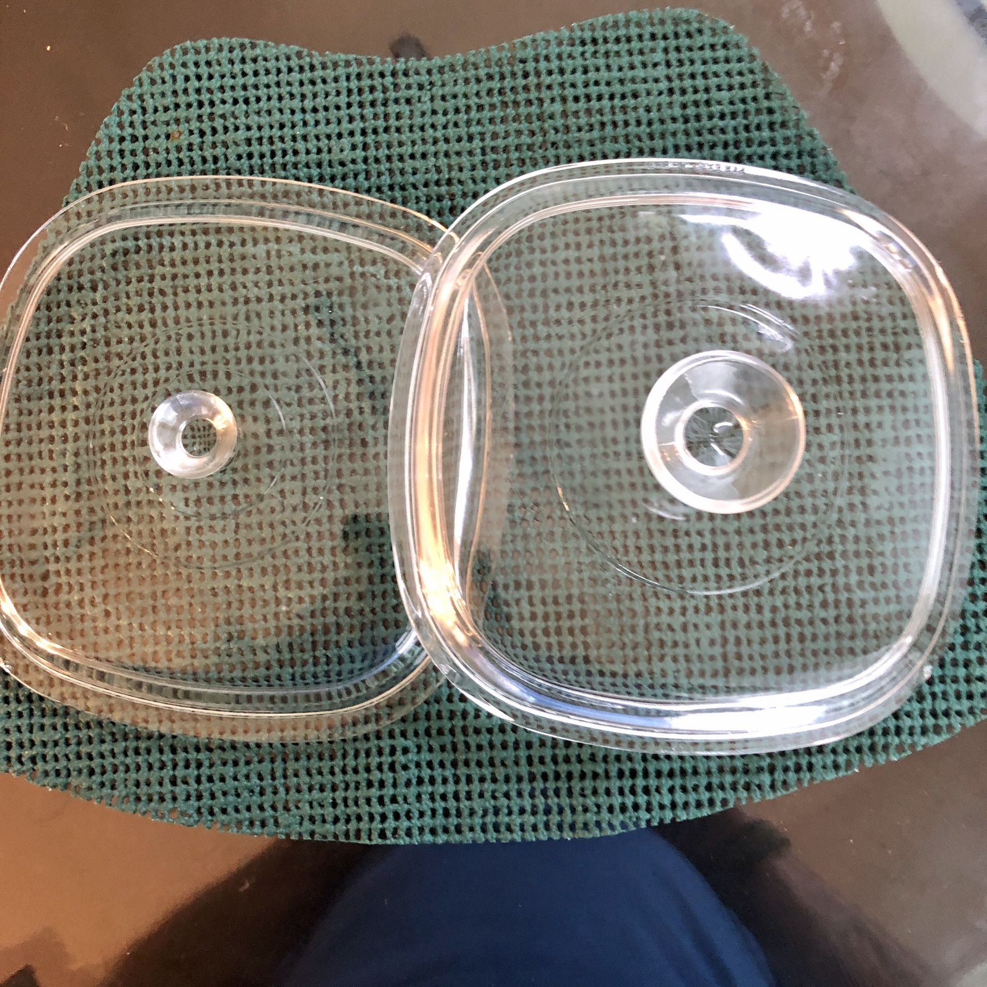 Pyrex 8” square casserole lids (2) model A9C