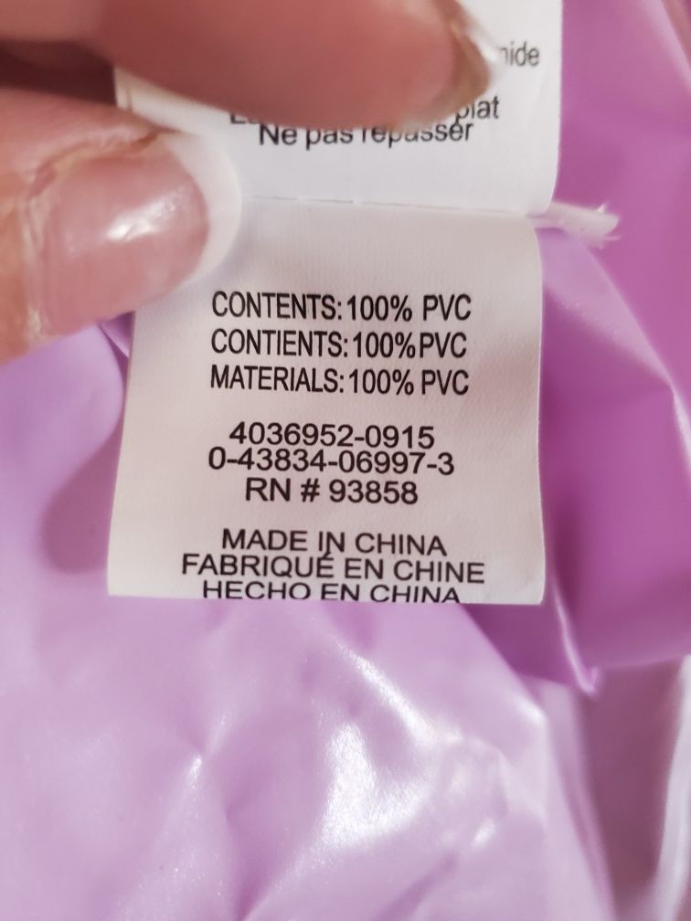 DISNEY PRINCESS PURPLE & PINK RAINCOAT!