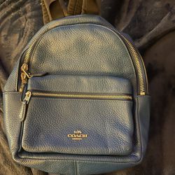 Blue Coach Purse/backpack  Thumbnail
