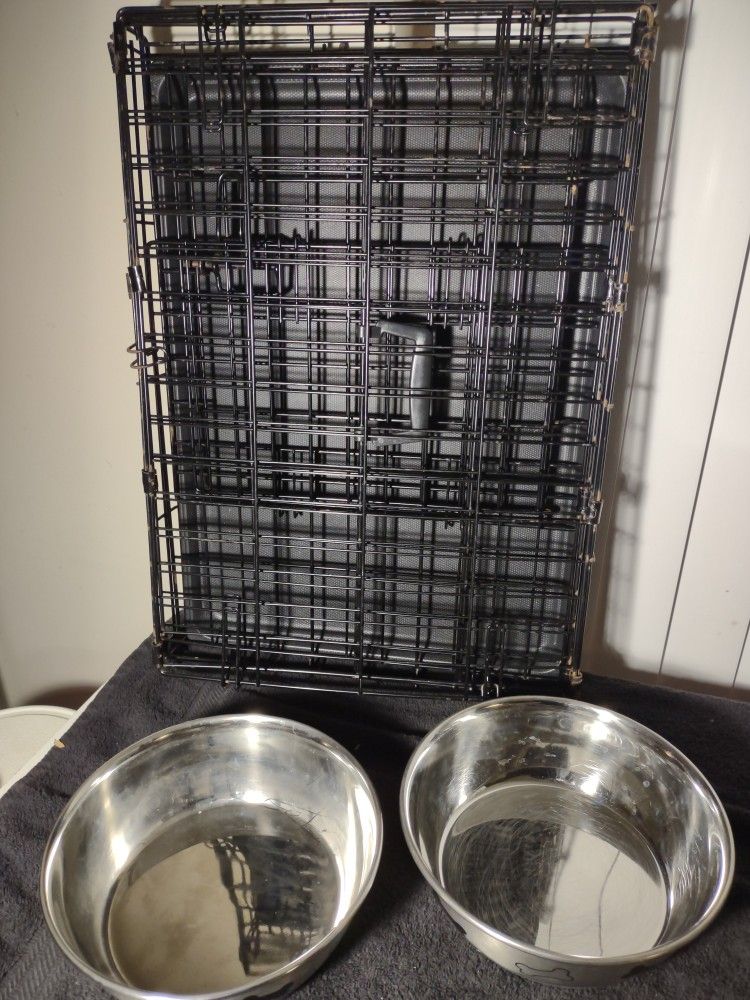 Various Size Folding Dog Crates Starting From $20 & $25, $30