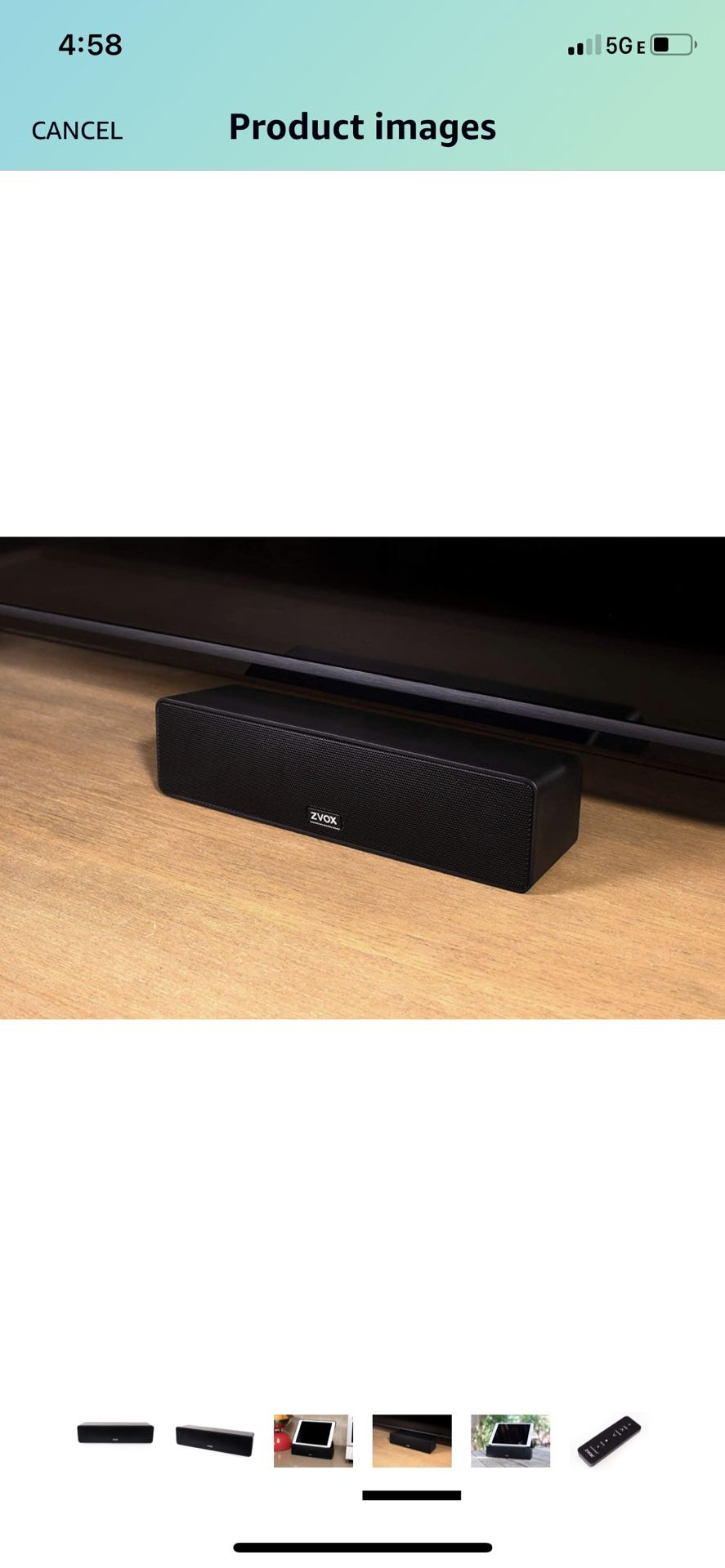 ZVOX Dialogue Clarifying Sound Bar
