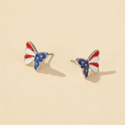 "Sweet Color Three Butterfly Earrings for Women, IN027
 Thumbnail