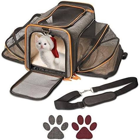 Premium Airline Approved Expandable Pet Carrier by Pet Peppy- Two Side Expansion, Designed for Cats, Dogs, Kittens,Puppies $60
