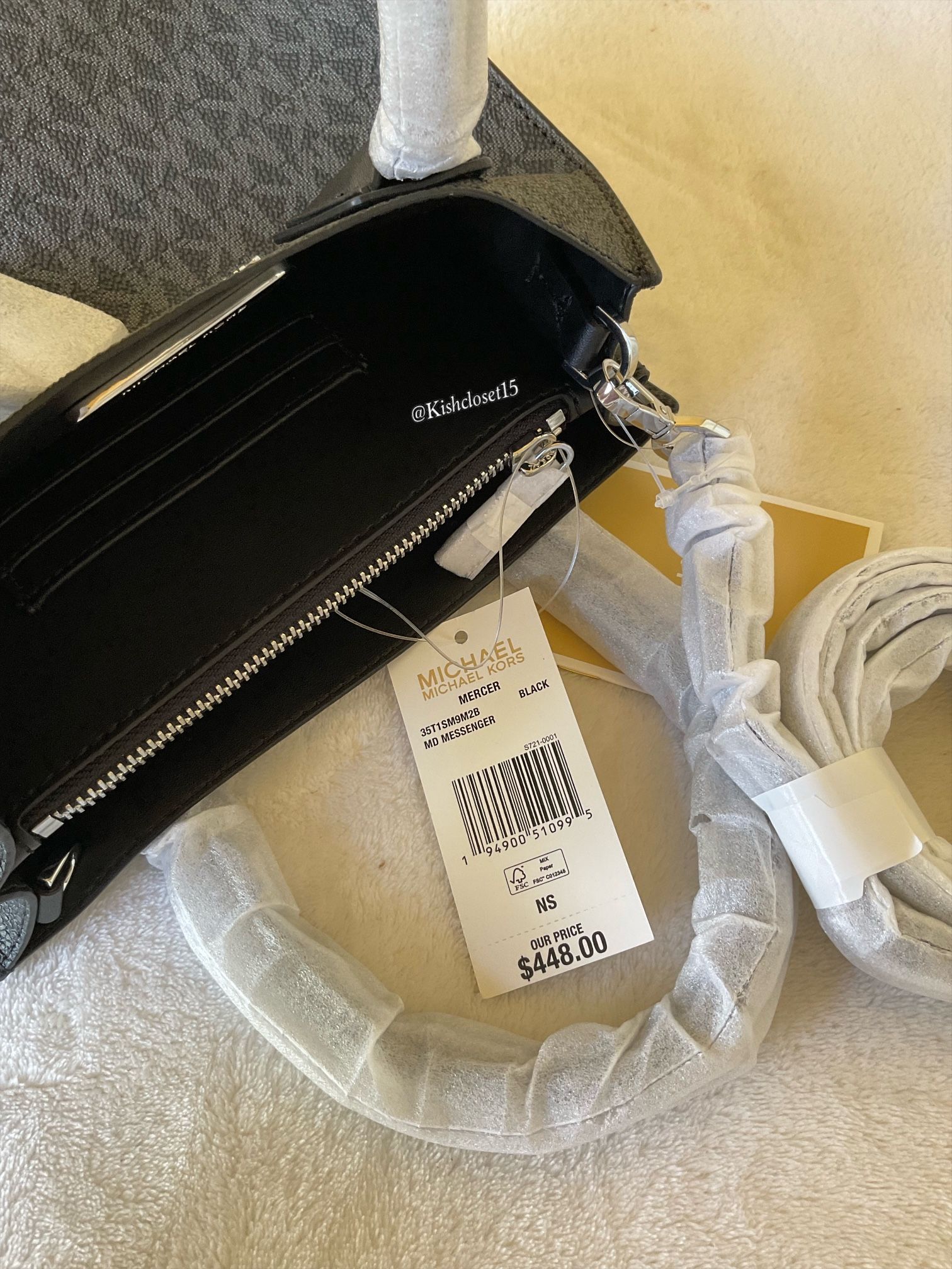 NWT AUTHENTIC Michael Kors Mercer Medium Messenger Crossbody