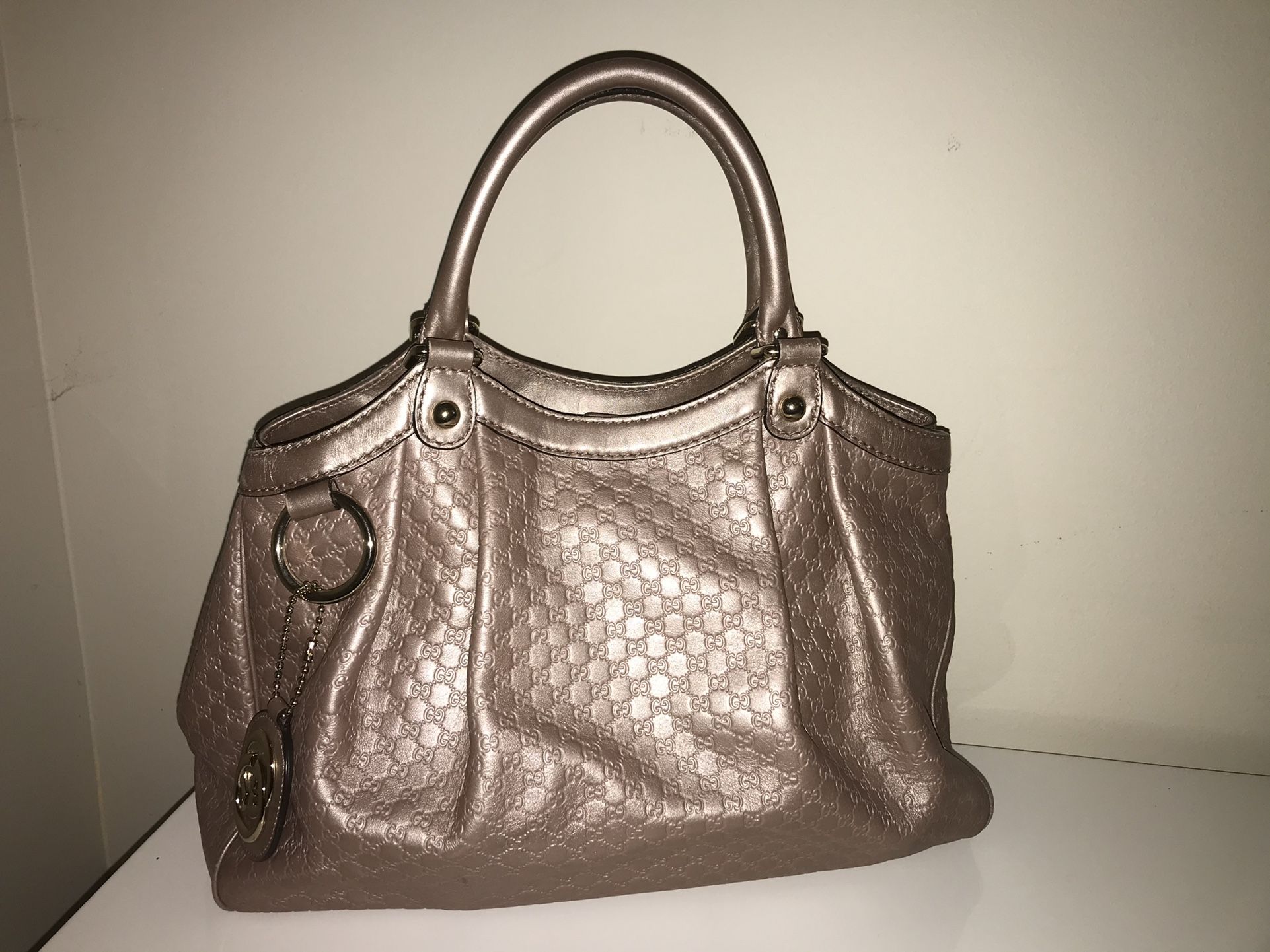 Authentic Gucci Sukey Rose Gold Tote Bag Like New