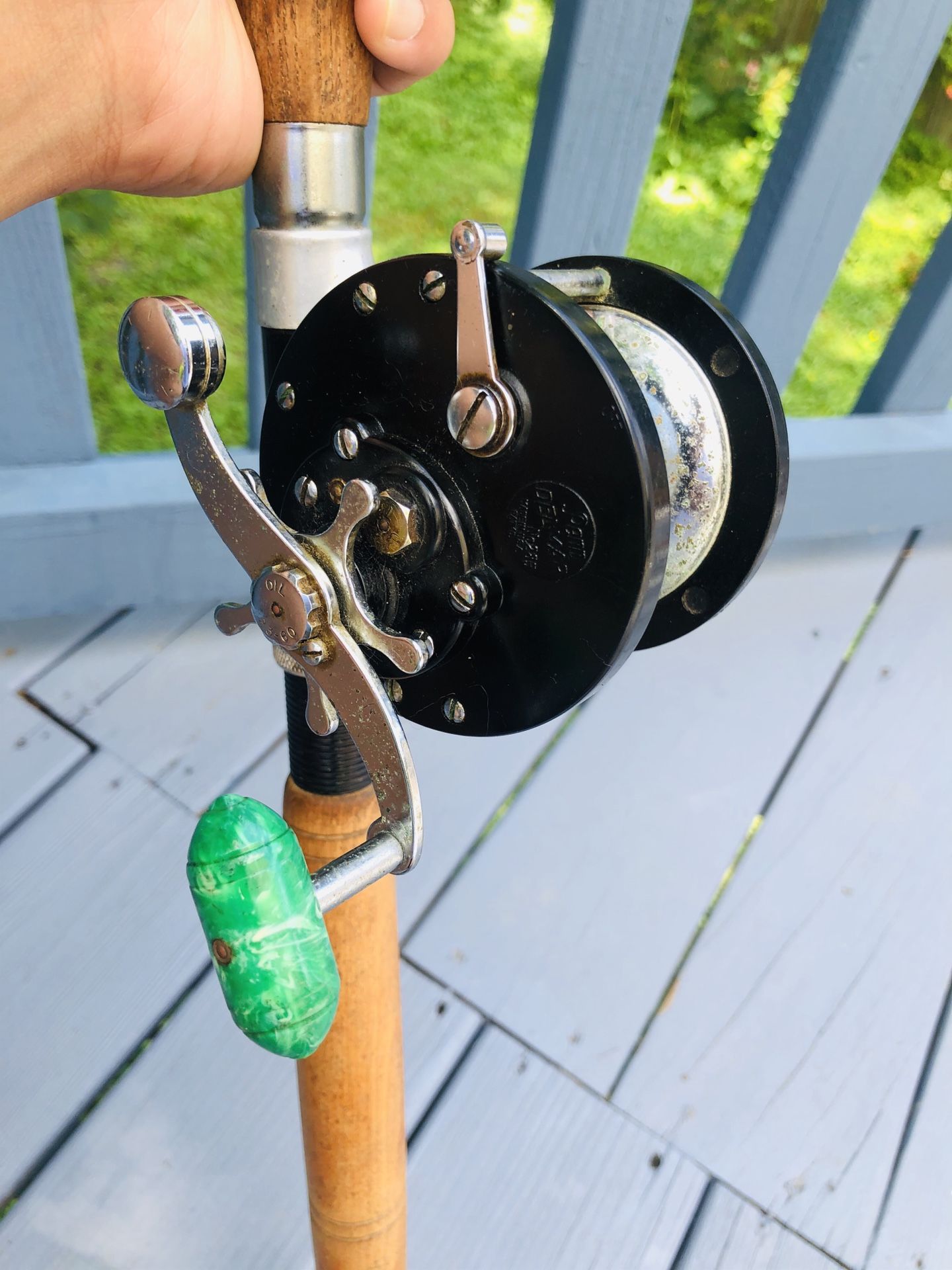 fishing reel and rod for deep sea