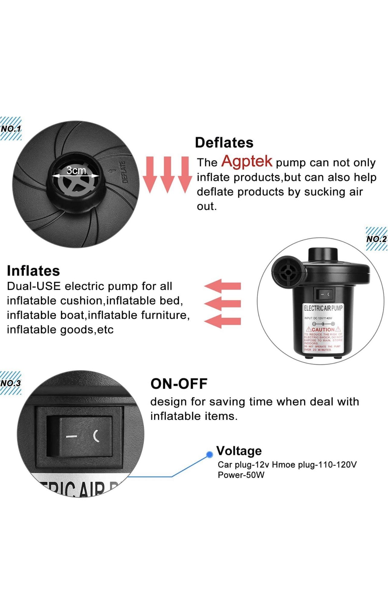 Air Pump for Inflatables