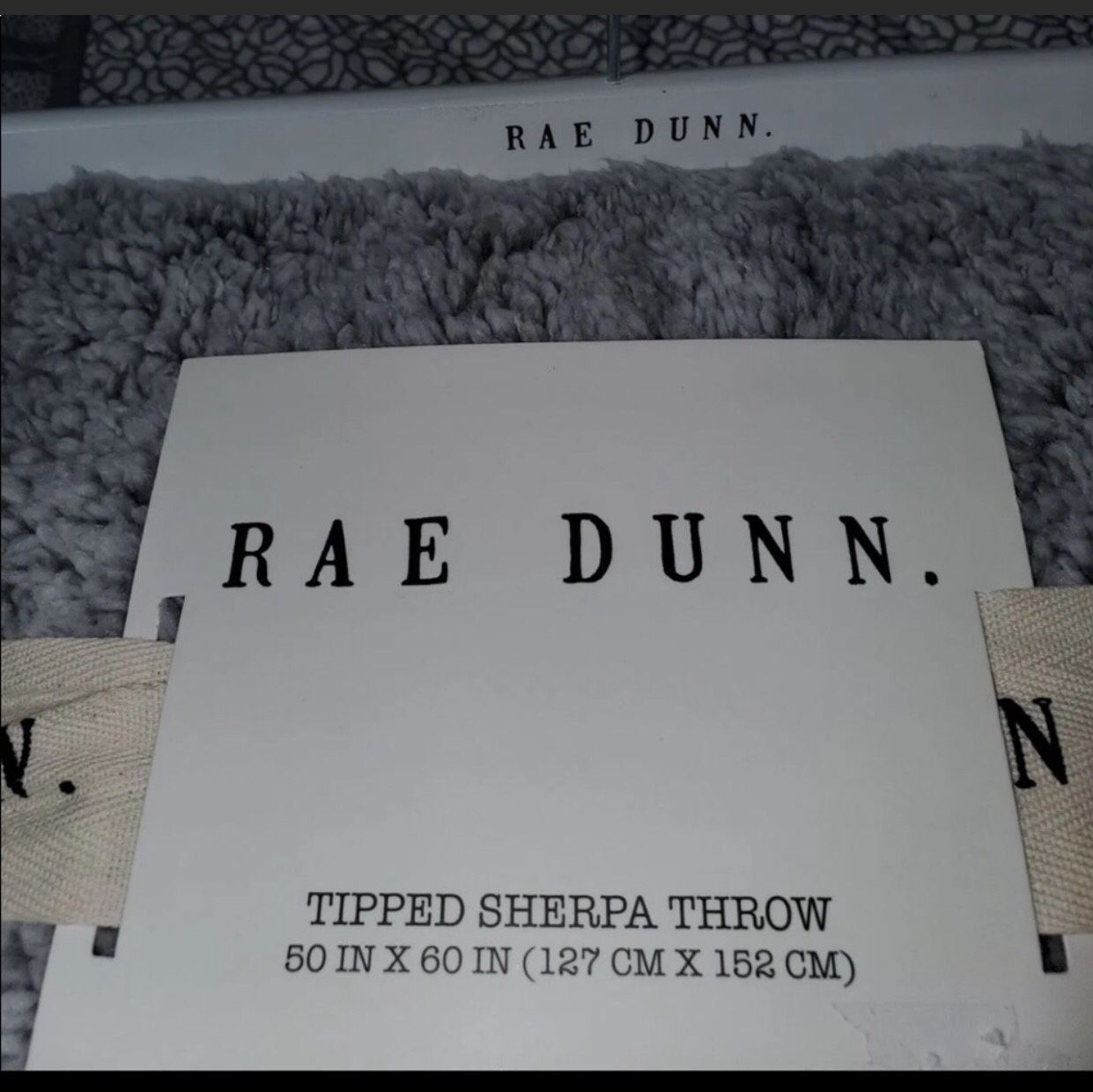 Rae Dunn Sherpa throw blanket